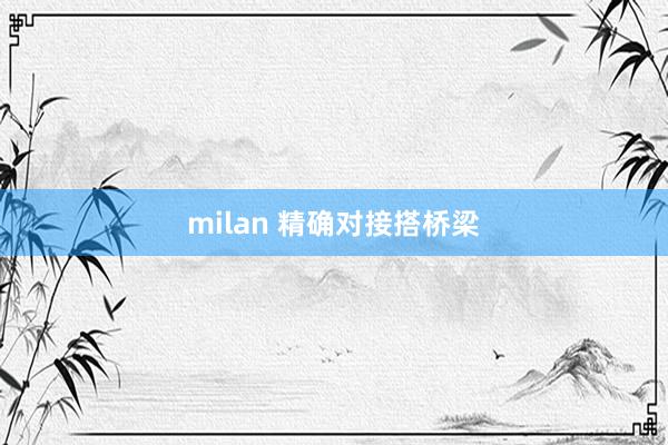 milan 精确对接搭桥梁